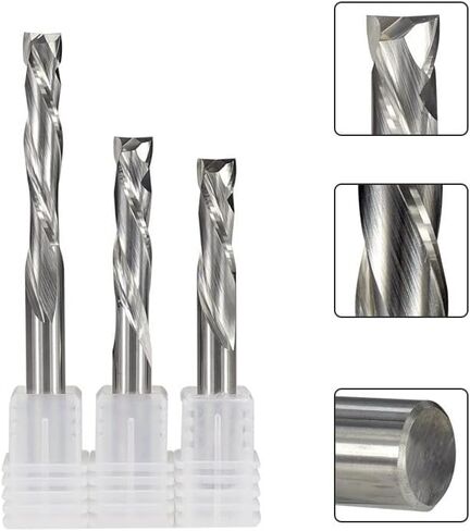 حتى أسفل القاطع دوامة راوتر بت 3.175/4/5/6/8/10 مللي متر عرقوب CNC راوتر بت 2 الناي كربيد نهاية مطحنة لنحت قطع الخشب in Kuwait