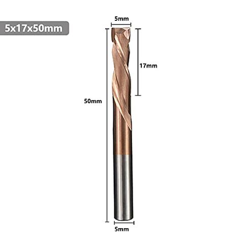 1pcs 2 Flutes Carbide CNC End Mill Up Down Cutter 3.175/4 /5/6 /8 /10mm Shank CNC Router Bit TiCN Coated Compression Milling Cutter in Saudi Arabia