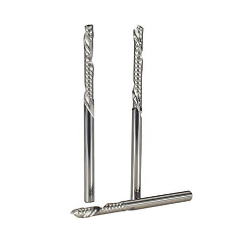 1pcs Single-Flute End Mill 3.175mm Shank UP Down Cut Compression Milling Cutter Spiral End Mill Carbide Milling Cutter for Industrial Milling in Saudi Arabia