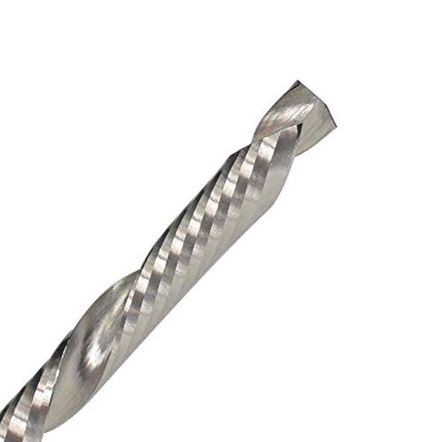 1pcs Single-Flute End Mill 3.175mm Shank UP Down Cut Compression Milling Cutter Spiral End Mill Carbide Milling Cutter for Industrial Milling in Saudi Arabia