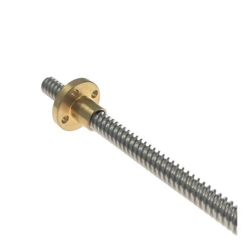 CNC 3D Printer T8 Lead Screw with 2mm Pitch and 8mm Lead, 304 Steel, Lengths: 300mm, 350mm, 400mm, 450mm, 500mm, 600mm, with Brass Nuts (DIY)(250mm) in Saudi Arabia