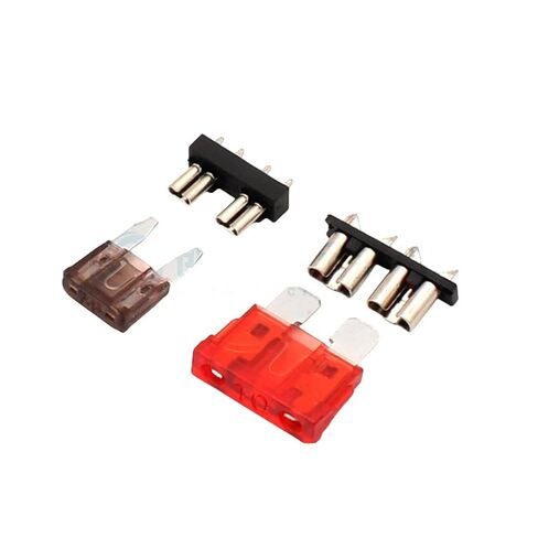 10PCS Car Fuse Holder PCB Board Standard Mini Micro Small Blade Auto Automotive Boat 32V for PCB Board Safety Clip Insertion Typ(1,10PCS_NO Fuse) in Kuwait