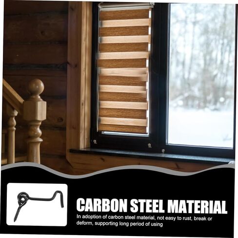 10 أزواج من خطاف الباب ومزلاج العين من Lurrose مع مسامير للأبواب وتصميم قوي ومتين لسهولة التركيب والاستخدام in Kuwait