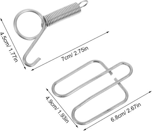 TOYANDONA 5Sets Rabbit Cage Door Spring Hooks Metal Latch Clips for Small Animal Cages Zinc Plated Secure Locking System User Friendly Installation Durable for Long Term Use in Saudi Arabia