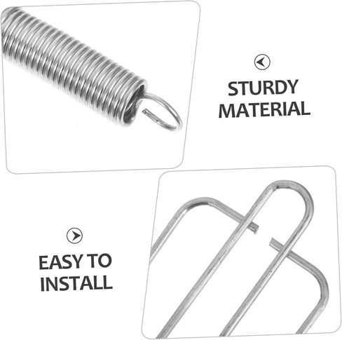 TOYANDONA 5Sets Rabbit Cage Door Spring Hooks Metal Latch Clips for Small Animal Cages Zinc Plated Secure Locking System User Friendly Installation Durable for Long Term Use in Saudi Arabia