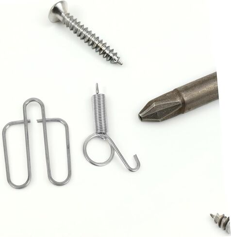 TOYANDONA 5Sets Rabbit Cage Door Spring Hooks Metal Latch Clips for Small Animal Cages Zinc Plated Secure Locking System User Friendly Installation Durable for Long Term Use in Saudi Arabia