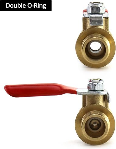 QWORK Ball Valve 10 Pack, 1/4" Heavy Duty Brass Ball Valve Shut Off Switch, 1/4" Male x Female NPT Thread Pipe Fitting Air Compressor Shut Off Valve in Saudi Arabia