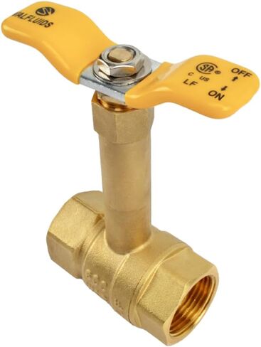 Brass Long Bonnet Ball Valve, Lead-Free, NPT Thread Connection (3/4-Inch) in Kuwait