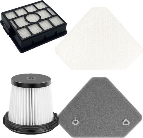 BU3521 BU3120 BU3121 BU3523 فلتر HEPA متوافق مع Shark BU3521 عصا لاسلكية خفيفة الوزن نظيفة، BU3523 عصا لاسلكية نظيفة وفارغة، نظام إفراغ تلقائي، أجزاء # XPRFIW1000، XFBU3000. in Kuwait