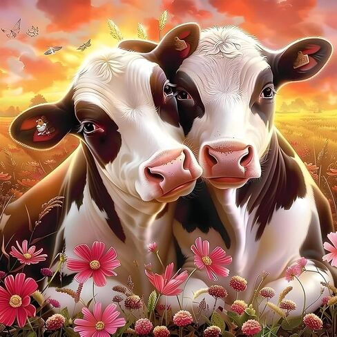 Stalente Diamond Painting Kits for Adults Deer, 5D DIY Diamond Art Kits for Beginners Round Full Drill Diamond Painting for Home Wall Decoration Gift 12×12inch, Animal in Kuwait