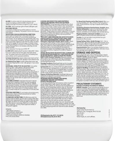 COASTWIDE Professional Lemon DC Plus Disinfectant Cleaner, Lemon Scent, 1 Gallon, 4/Carton in Kuwait