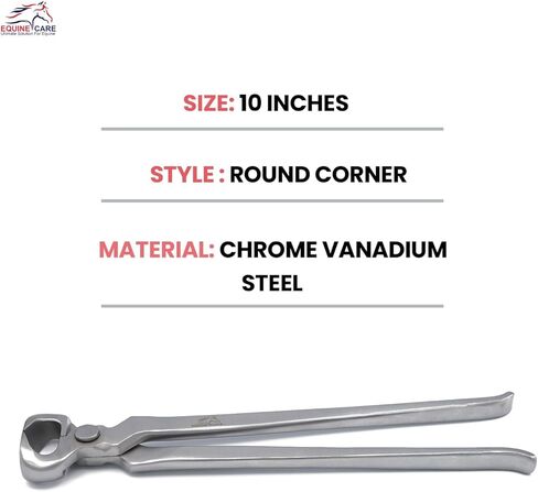 10 بوصة مصغرة الحافر nipper | Chrome Vanadium Steel ، أداة farrier غير الربيعية للمهر ، Shetland ، Miniature ، Donkey & Pony Hoof Care | قبضة مريحة وشفرات الدقة in Kuwait