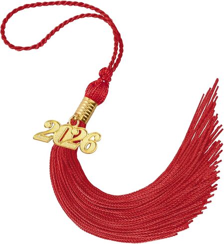 2026 Tassel Graduation, Gold Graduation Tassel, Tassel Charms for Graduations Cap Decorations, Tassels Memorial Grad Cords Class of 2026 College High School Graduate Hat Ceremonies Accessories in Kuwait