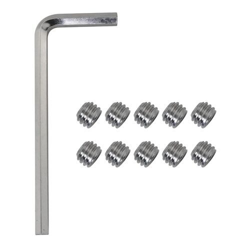 10PCS 3/8-16 x 1/4 Stainless Steel Internal Hex Head Screws with Hex Wrench Cup Point Drive Set Screws for Mechanical Gear Object Fixing in Saudi Arabia