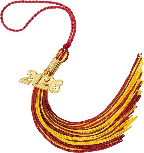 2026 Tassel Graduation, Gold Graduation Tassel, Tassel Charms for Graduations Cap Decorations, Tassels Memorial Grad Cords Class of 2026 College High School Graduate Hat Ceremonies Accessories in Kuwait