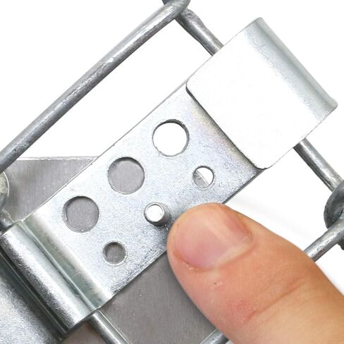 SmartSign Fence Clip (Pack of 1 Pair) - Chain Link Fence Bracket Attachment Kit, Galvanized Steel, Kit Includes (2) Fence Clips, (2) Bolts, (2) Screws and (4) Nylon Washers in Saudi Arabia