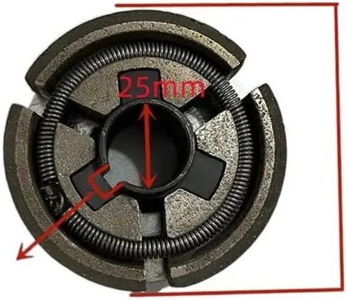 قابض مناسب لمحرك GX390 GX420 GX450 GX460 188F 190F 192F مع مخرج عمود 25 مللي متر يستخدم لقطع المياه in Saudi Arabia
