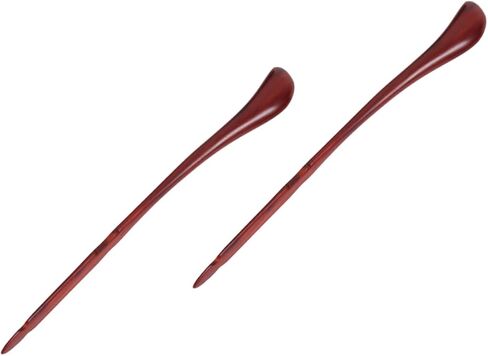 Sosoport 2Pcs Rosewood Dulcimer Practice Hammers Durable Professional Dulcimer Supplies with Storage Bucket for Musicians and Amateurs Brown in Saudi Arabia
