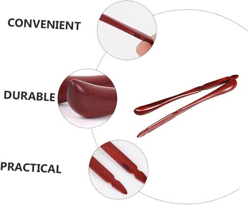 Sosoport 2Pcs Rosewood Dulcimer Practice Hammers Durable Professional Dulcimer Supplies with Storage Bucket for Musicians and Amateurs Brown in Saudi Arabia