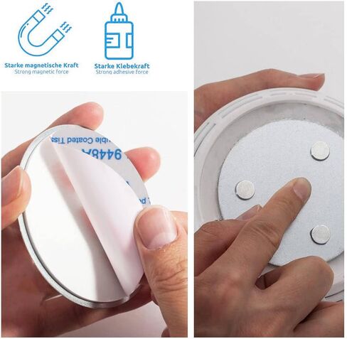 كاشف الدخان المغناطيسي منصات لزجة منصات لاصقة مغناطيسية 3 قطع المغناطيسي إنذار الدخان تحديد جبل لا الحفر حامل المغناطيس أداة التثبيت للكشف عن إنذار الحريق الدخان in Kuwait