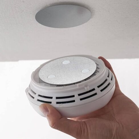 كاشف الدخان المغناطيسي منصات لزجة منصات لاصقة مغناطيسية 3 قطع المغناطيسي إنذار الدخان تحديد جبل لا الحفر حامل المغناطيس أداة التثبيت للكشف عن إنذار الحريق الدخان in Kuwait