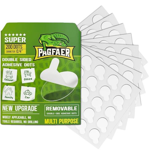 Glue Dot Double -Side ، 100pcs متزايدة لزخارف الجدران ، والملصقات ، والبالونات - 0.4 "نقاط لاصق واضحة القابلة للإزالة ، لا ضرر نقاط لزجة للمنزل والحفلات والحرف اليدوية in Kuwait