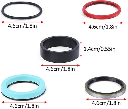 Hydraulic Seal kit Lift Cylinder Compatible with Ford New Holland 7106 7108 7308 CASE L130 Loader Replace 9600669 87311845 Bucket Cylinder in Saudi Arabia