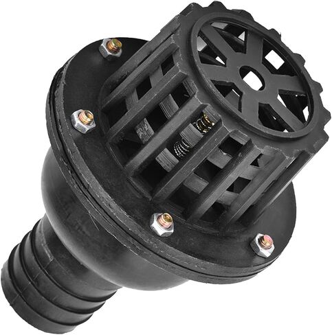 1.5 Inch PVC Foot Valve Black Check Valve for Low Pressure Fluid Systems and Pumps in Saudi Arabia
