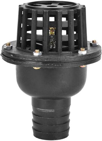 1.5 Inch PVC Foot Valve Black Check Valve for Low Pressure Fluid Systems and Pumps in Saudi Arabia