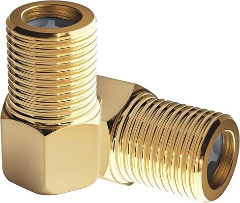 قطعتان من صمام فحص النحاس في اتجاه واحد، مانع التدفق الخلفي 1/2 بوصة من أنثى إلى ذكر، محولات حلمة تركيب تمديد الأنابيب لصنبور الحوض، والسباكة، وسخان المياه، ودش ووصلة الأنابيب in Kuwait