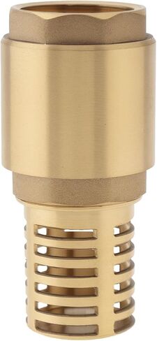 1 Inch Brass Foot Valve with Filter, Non Return Spring Vertical Check Valves Bottom Valve for Water Pump, Prevent Backflow, Irrigation, Industrial DN25 in Kuwait