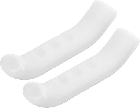 2Pcs White Brake Grips, Silicone Bicycle Brake Lever Covers, 2.95 x 0.71in Bike Brake Lever Grips as Cycling Accessories for Road, Mountain and Other Types of Bicycles in Saudi Arabia