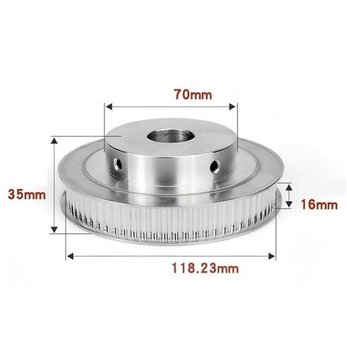 Timing Belt Drive Pulley Synchronous Pulley BF Type 5M 75Teeth Timing Belt Gear Width 16mm(Width 16mm-Bore 20) in Saudi Arabia