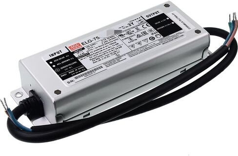 Mean Well ELG 75W 48V 1.6A DRIVER ， 3 سلك إدخال ELG-75-48A-3Y محول إمدادات الطاقة التبديل مع IP65 ، وظيفة PFC ، الجهد الثابت/التيار in Kuwait