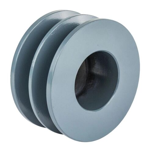 2BK32H/H-1 Air Compressors Cast Iron 3.35" Dual Groove Pulley Belt B Section 5L - for Masterdrive Compressors Parts Replacement - Dual B Section Pulley/Cast Iron Pulley - Gray w/ 1" Sheave Bushing in Saudi Arabia