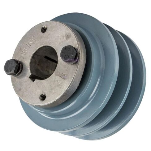 2BK32H/H-1 Air Compressors Cast Iron 3.35" Dual Groove Pulley Belt B Section 5L - for Masterdrive Compressors Parts Replacement - Dual B Section Pulley/Cast Iron Pulley - Gray w/ 1" Sheave Bushing in Saudi Arabia