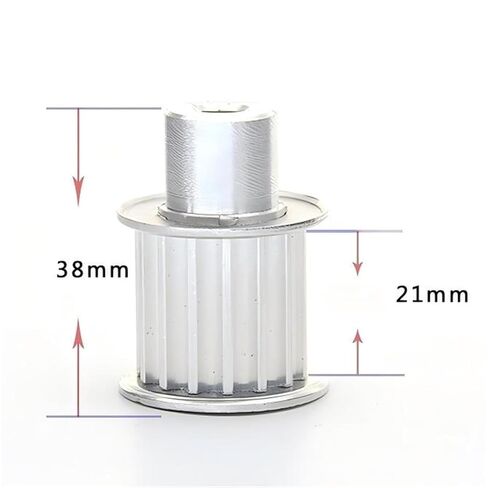 Timing Belt Drive Pulley 15Teeth 5M Timing Pulley Bore 6mm for Width 21/27mm Synchronous Belt Gear(Width 21mm) in Saudi Arabia