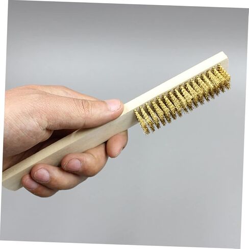 6pcs Wooden Handle Wire Brush for Polishing and Rust Removal Steel Bristles for Cleaning Parts Machinery and Paint Stains in Saudi Arabia