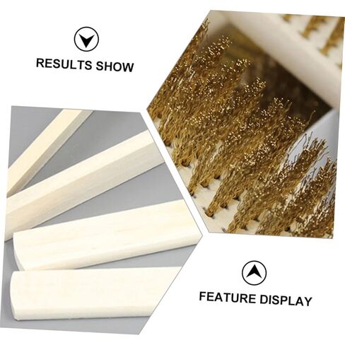 6pcs Wooden Handle Wire Brush for Polishing and Rust Removal Steel Bristles for Cleaning Parts Machinery and Paint Stains in Saudi Arabia