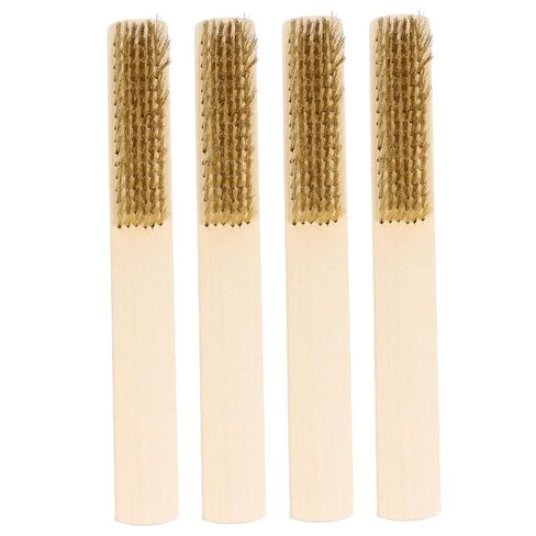 Gatuida 8pcs Copper Wire Cleaning Brush Heavy Duty File Cleaning Accessories Handle for Household Use Multifunctional Tool for Restoring File Grooves and Maximum Dirt Removal in Saudi Arabia