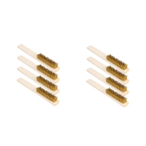 Gatuida 8pcs Copper Wire Cleaning Brush Heavy Duty File Cleaning Accessories Handle for Household Use Multifunctional Tool for Restoring File Grooves and Maximum Dirt Removal in Saudi Arabia