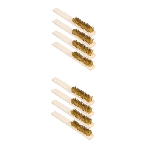 Gatuida 8pcs Copper Wire Cleaning Brush Heavy Duty File Cleaning Accessories Handle for Household Use Multifunctional Tool for Restoring File Grooves and Maximum Dirt Removal in Saudi Arabia