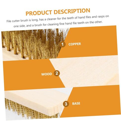 Gatuida 8pcs Copper Wire Cleaning Brush Heavy Duty File Cleaning Accessories Handle for Household Use Multifunctional Tool for Restoring File Grooves and Maximum Dirt Removal in Saudi Arabia