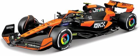 BBURAGO 1:24 2024 RACE MCLAREN MCL38 مع خوذة ، PIASTRI #81 in Kuwait