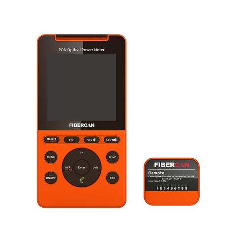 جهاز قياس الطاقة الضوئية PON، 1310/1490/1550 نانومتر، جهاز كشف شبكة PON فائق النحافة، جهاز اختبار الألياف عبر الإنترنت ONU OLT SC/APC مع جهاز تحكم عن بعد RJ45 in Kuwait