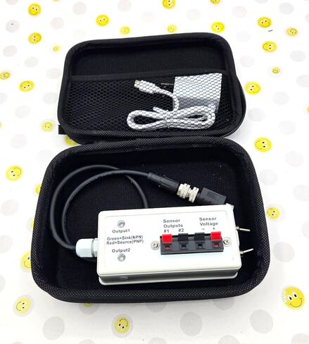 جهاز اختبار مستشعر 120 فولت تيار متردد وقابل لإعادة الشحن ومجموعة استكشاف الأخطاء وإصلاحها وصندوق العرض DBQ5 M8 وM12 PNP NPN Banner (قابلة لإعادة الشحن) in Kuwait