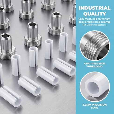 مجموعة ملحقات تحديد موقع الأخطاء البصرية، 20 قطعة من قطع غيار VFL (10 أكمام سيراميك + 10 أطراف معدنية)، ملاءمة عالمية لقلم تحديد موقع الأخطاء البصرية بالألياف الضوئية واختبار الضوء الأحمر in Kuwait