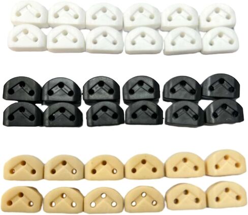 12Pcs Guitar String Ties Bridge Beads For Acoustic Guitar & Nylon String Guitar Classical Guitar Rollers String Trees Guitar String Retainer String Guide in Saudi Arabia