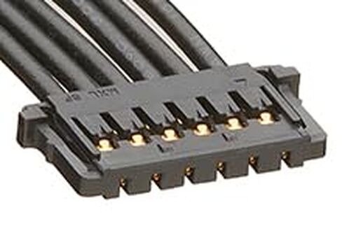 مجموعة كابلات Molex/Waldom، 15132-0605، Pico-Lock-to-Pico-Lock Off-The-Shelf (OTS) - مسافة 1.50 مم - صف واحد - طول 450.00 مم - 6 دوائر - أسود. (34 عنصر/عناصر) in Kuwait