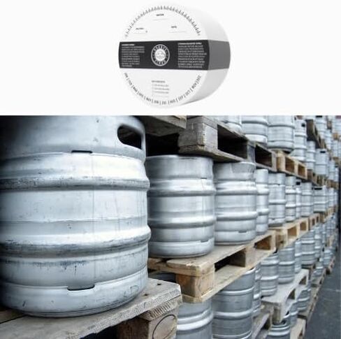Keg Collars for Breweries to Track Beer Production - Keep Track of The Contents in Each keg with These Generic Write in Collars by Robby’s Cloud (100 Pack) in Kuwait